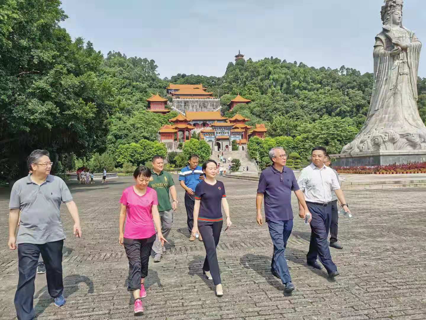 蔡朝林书记检查南沙天后宫